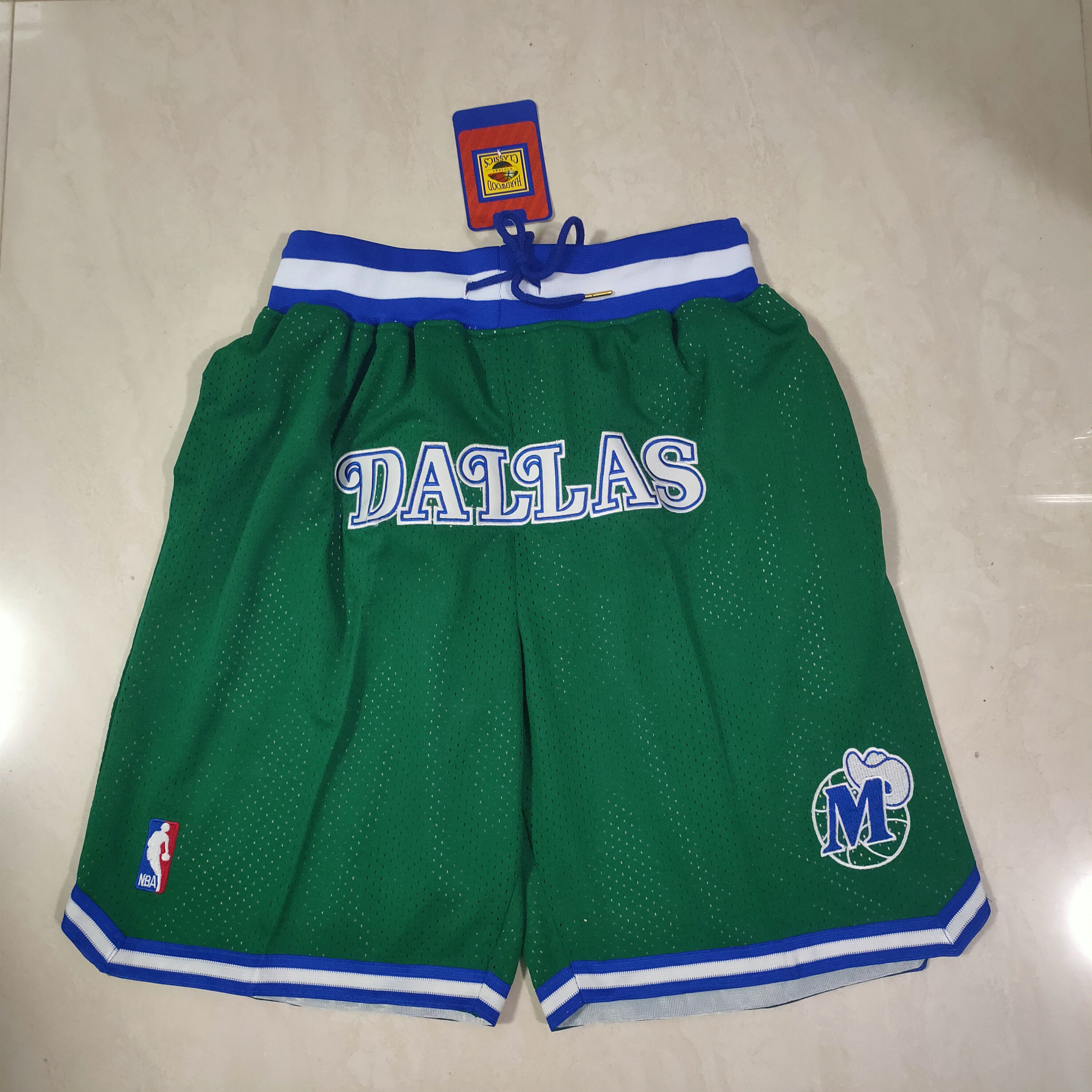 Cheap Men NBA 2021 Dallas Mavericks Green Shorts
